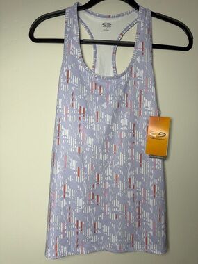 Champion Tank top Lilac & Orange Athletic Activewear Size L NWT Gym Workout